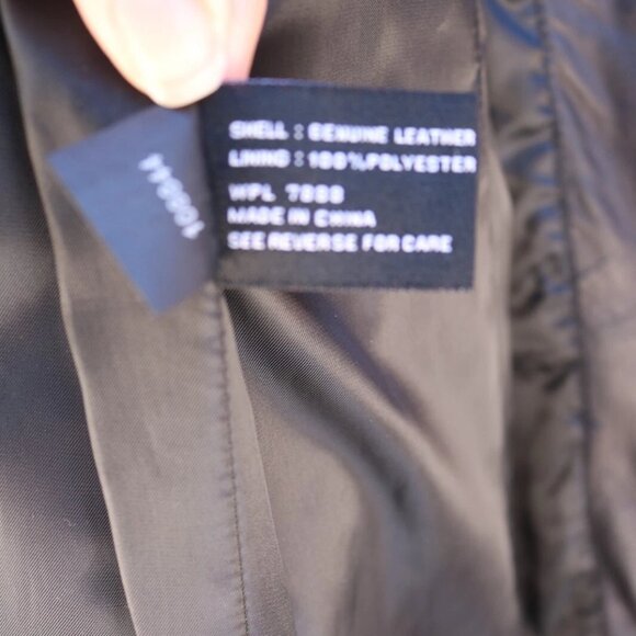 Womens 100% Leather Black Jacket Jones New York Size Large, Soft Butter Leather - Picture 12 of 13